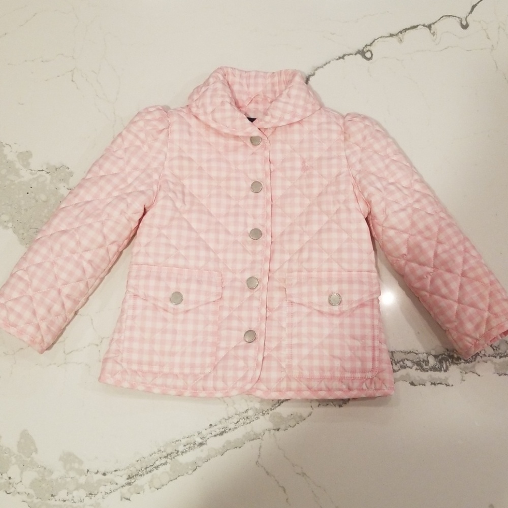 Ralph Lauren pink and white checkered jacket